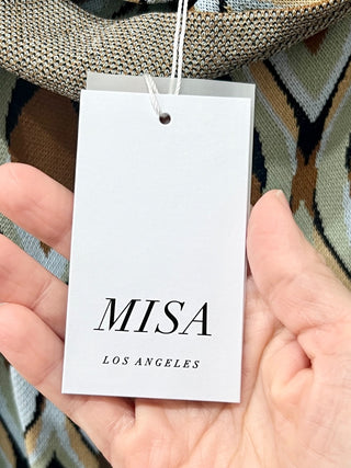 Misa Brown Multicolor Dress, S