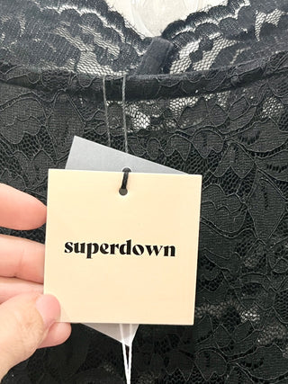 Superdown Black Laced Sleeveless Dress, S