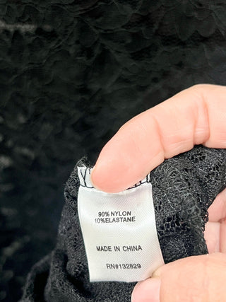 Superdown Black Laced Sleeveless Dress, S