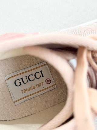 Gucci high top chunky sole logo print sneakers, 38