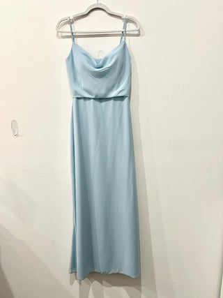 Reverly Light Blue Sleeveless Long Dress, 6