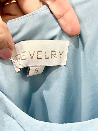 Reverly Light Blue Sleeveless Long Dress, 6