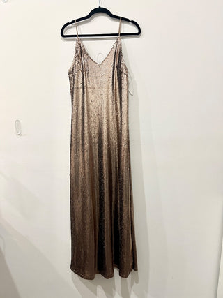 n.a. sequin sleeveless long dress, S