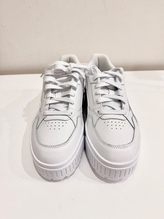 PUMA Karmen II Idol Chunky Leather Low Top Sneakers Shoes White Women's Size 9