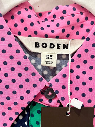 Boden ;polka dot midi shirt dress, 0 R