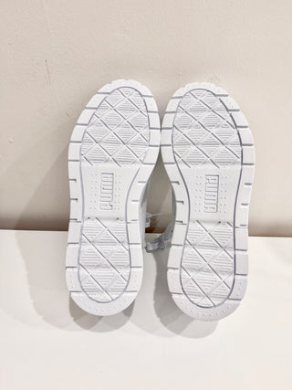 PUMA Karmen II Idol Chunky Leather Low Top Sneakers Shoes White Women's Size 9