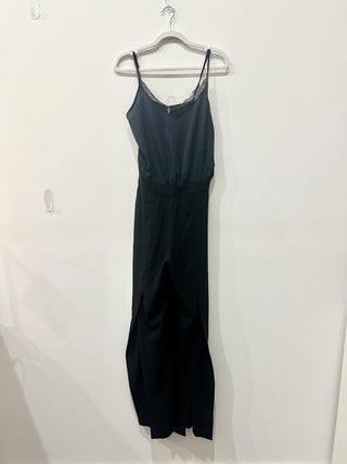 Zara Basic Sleeveless Black Long Dress, M