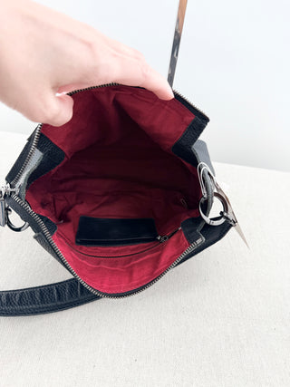 hammitt shoulder bag featuring Hammitt's signature soft pebbled leather detail, designed with zip top closure