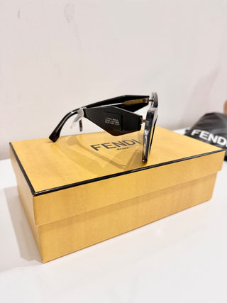 Fendi x Marc Jacobs Oversized Cat-Eye Sunglasses Glossy Black Women's