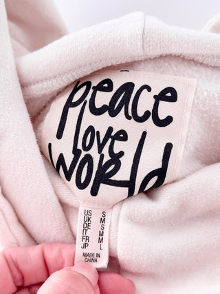 Peace Love World "I Am Strength" Fleece Oversized Loungewear Set, Hoodie - S / Jogger - M