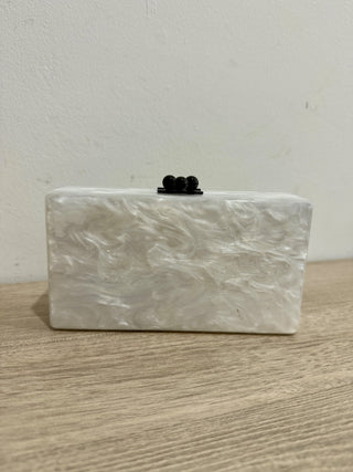 Edie Parker acrylic clutch with mirror inside