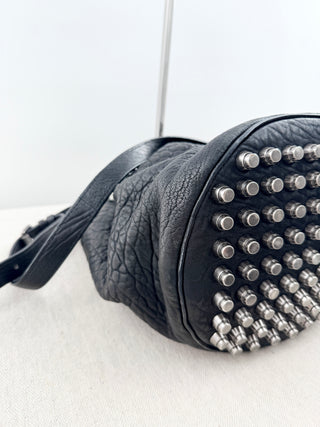 Alexander Wang studded leather bucket bag with strap