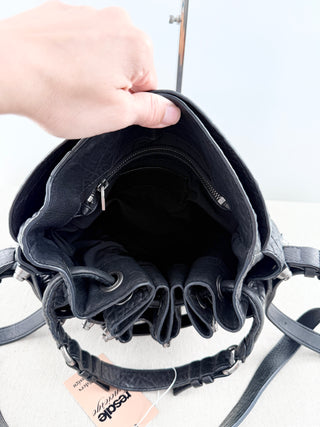 Alexander Wang studded leather bucket bag with strap