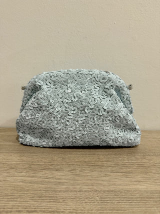 Deepa Gurnani sequin clutch bag