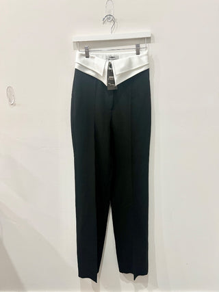 K-Koncept black and white high rise pants, 36 / S