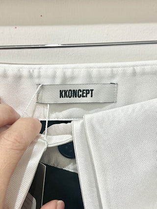 K-Koncept black and white high rise pants, 36 / S