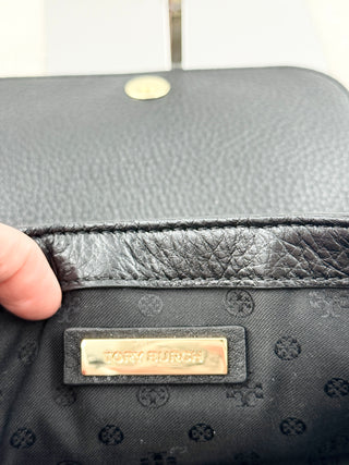 Tory Burch Pebbled Leather Flap Crossbody