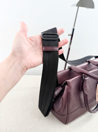 Bottega Veneta ducale bag leather with intrecciato detail and strap