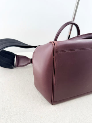 Bottega Veneta ducale bag leather with intrecciato detail and strap