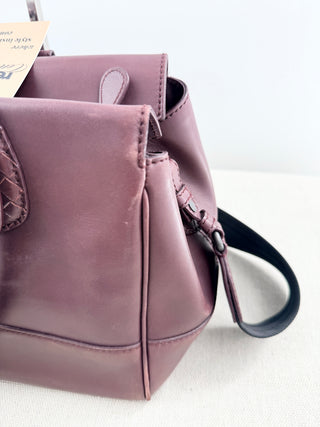 Bottega Veneta ducale bag leather with intrecciato detail and strap