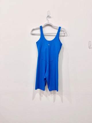 NWT Lululemon Align Romper Bodysuit 8" Built-In Shelf Bra Poolside Women's Size 4