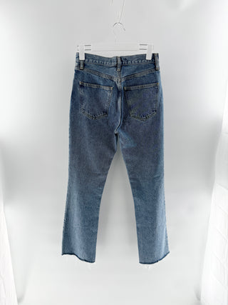 Agolde Slim-Straight Distressed Denim Pants, 24