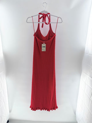Amanda Uprichard crochet halterneck long dress, S