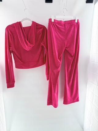 Juicy couture velour tracksuit with embellishment, S