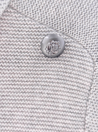 Chanel Cashmere Knit Mock Neck Mini Dress, 40