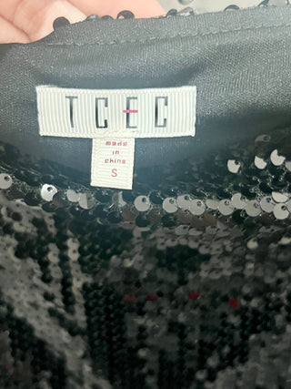 TCEC sequin set: top and mini skirt, top M / skirt S