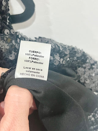 TCEC sequin set: top and mini skirt, top M / skirt S