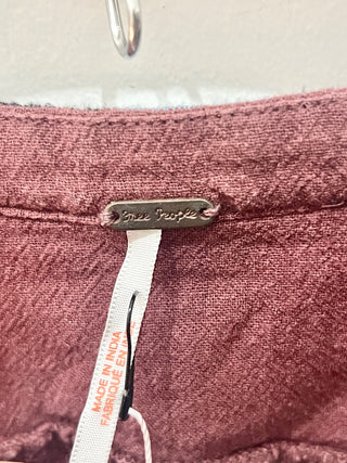 Free People casual bpho set: blouse and shorts, S