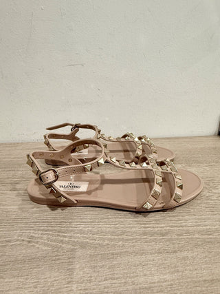 Valentino jelly rockstud flat sandals, 35