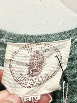 Muche Muchette gauze eyelet set skirt and blouse, top S/M bottom one size