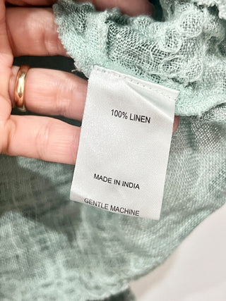 Muche Muchette gauze eyelet set skirt and blouse, top S/M bottom one size