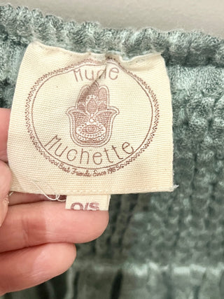 Muche Muchette gauze eyelet set skirt and blouse, top S/M bottom one size