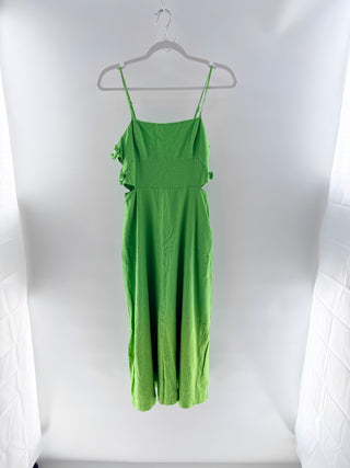 Hemant & Nandita Sleeveless Midi Linen/Viscose Dress, L