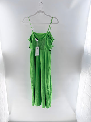 Hemant & Nandita Sleeveless Midi Linen/Viscose Dress, L