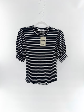 Frame puff sleeve striped tee, XS