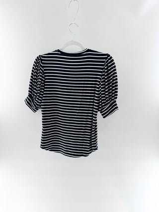 Frame puff sleeve striped tee, XS
