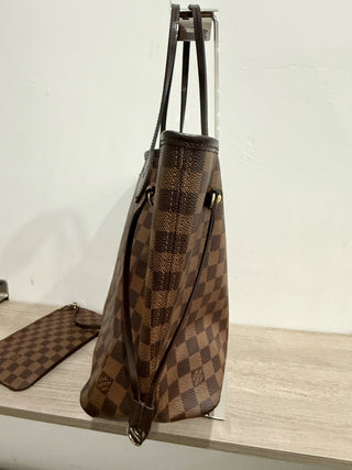 Louis Vuitton neverfull MM damier ebene tote bag with pouch, MM