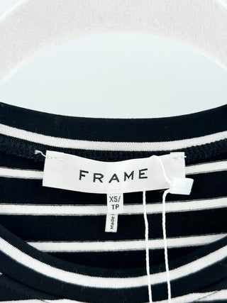 Frame puff sleeve striped tee, XS