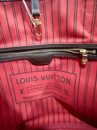 Louis Vuitton neverfull MM damier ebene tote bag with pouch, MM