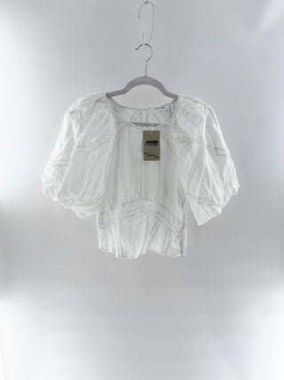 Frame linen eyelet top, XS