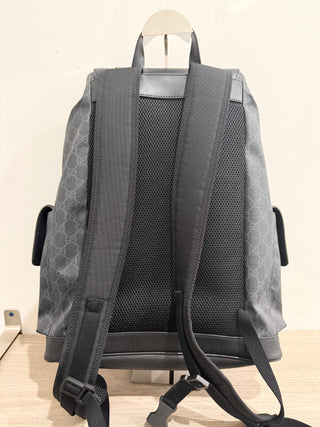 Gucci large monogram print backpack for notebook