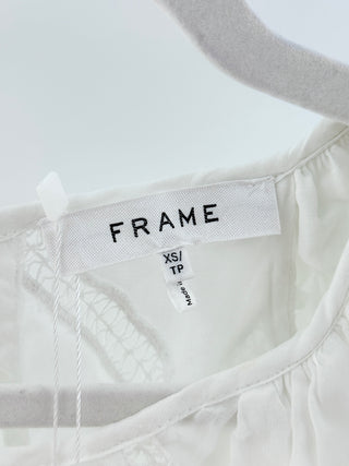 Frame linen eyelet top, XS