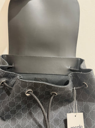 Gucci large monogram print backpack for notebook