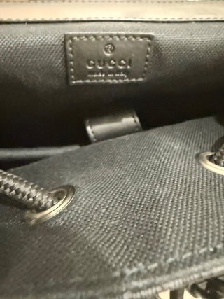 Gucci large monogram print backpack for notebook