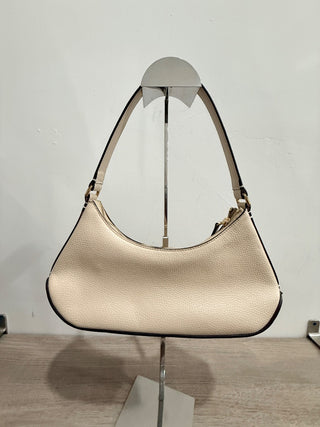 NWOT Karl Lagerfeld Paris Arielle Leather Shoulder Handbag Cream
