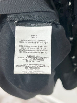 BCBG Max azria black  embellished mini dress, s